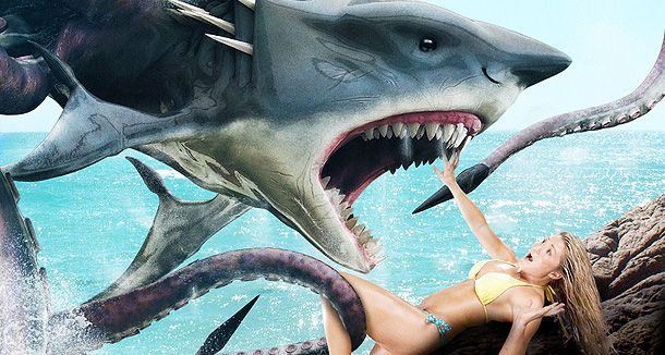 10 películas de tiburones freaks